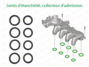 Joint d'injecteurs Montage Bosch Culbuteur Admission Pour Citroen Peugeot 1.4 HDi / 1.6 HDi – Image 3