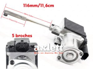 Actuator Actionneur turbocompresseur pour Skoda Fabia Octavia Roomster Yeti - 1.2 TSI 105 PS (Tige - 116 mm)